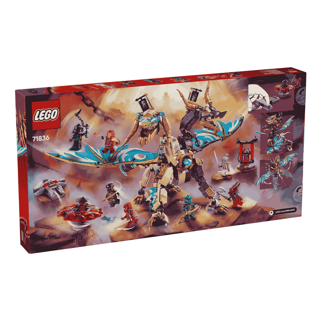 Đồ Chơi Lắp Ráp Rồng Arc LEGO NINJAGO 71836 (869 chi tiết) - Ảnh 2