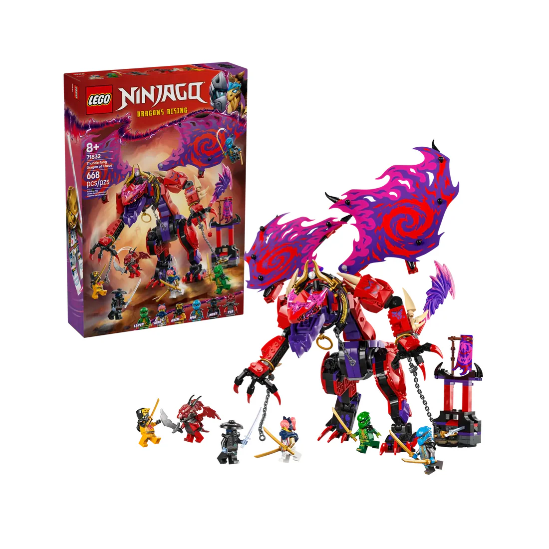Đồ Chơi Lắp Ráp Rồng Thần Sức Mạnh Thunderfang LEGO NINJAGO 71832 (668 chi tiết) - Ảnh 2