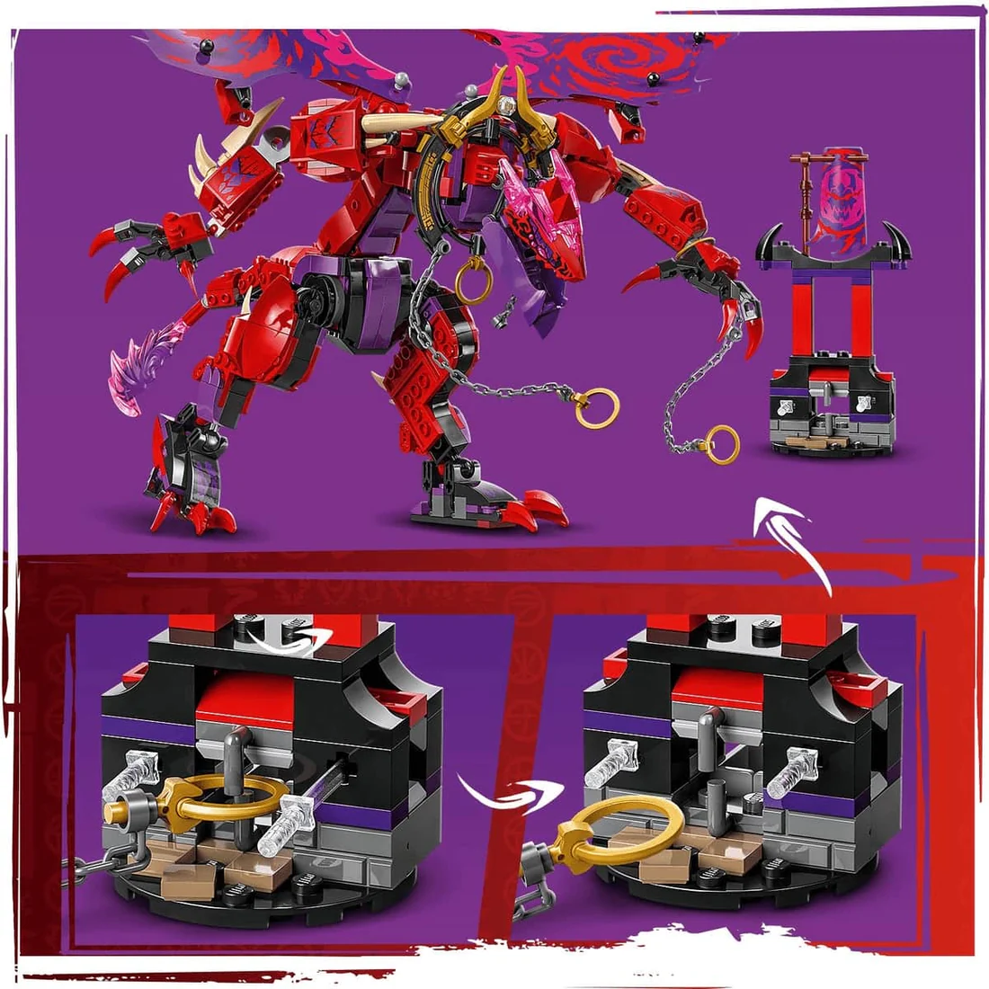 Đồ Chơi Lắp Ráp Rồng Thần Sức Mạnh Thunderfang LEGO NINJAGO 71832 (668 chi tiết) - Ảnh 7