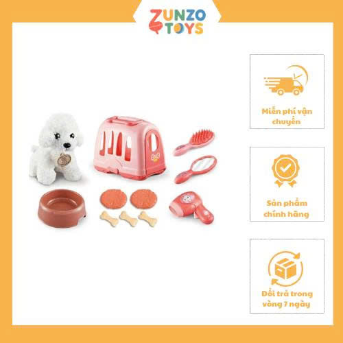Bộ chăm sóc thú cưng hồng cho trẻ - Ảnh 4